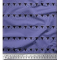 thumbnail image 1 of Soimoi Purple Cotton Voile Fabric Celebration Flags Party Printed Craft Fabric by the Yard 42 Inch Wide, 1 of 3