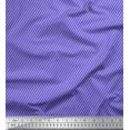 thumbnail image 1 of Soimoi Purple Cotton Voile Fabric Diagonal Stripe & Dots Print Sewing Fabric Yard 42 Inch Wide, 1 of 3