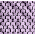 thumbnail image 1 of Soimoi Purple Cotton Voile Fabric Stencil Elk Mount Face Printed Craft Fabric by the Yard 56 Inch Wide, 1 of 7