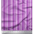 thumbnail image 1 of Soimoi Purple Cotton Voile Fabric Vertical Stripe Printed Craft Fabric by the Yard 42 Inch Wide, 1 of 3
