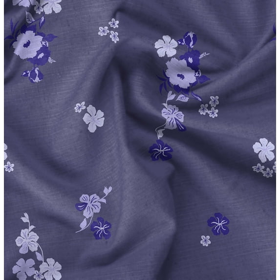 Soimoi Purple Fabric - By the Yard - 42 Inch Wide - Florals Print Fabric - Elegant and Timeless Patterns for Fashion and Home Decor Printed Fabric