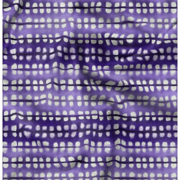 Soimoi Purple Fabric - By the Yard - 42 Inch Wide - Tie & Dye Fabric - Colorful and Bohemian Prints for Fashion and Crafts Printed Fabric