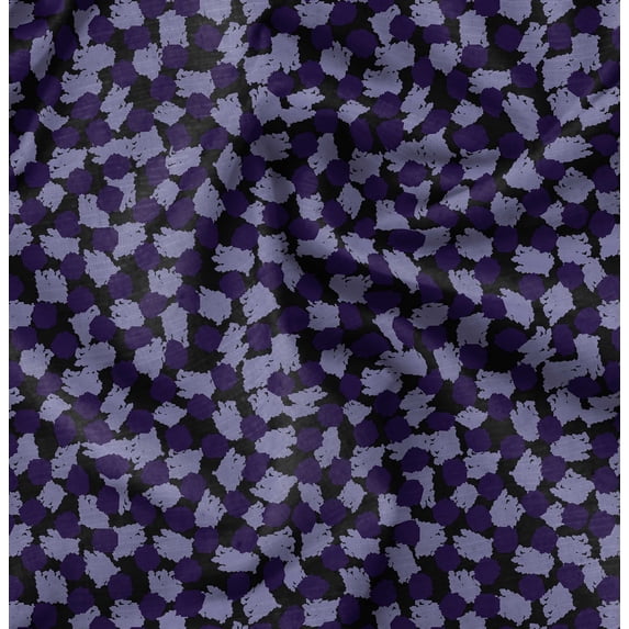 Soimoi Purple Fabric - By the Yard - 54 Inch Wide - Abstract Geometric Textile - Modern and Artistic Fusion for Fashion and Home Printed Fabric