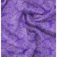 thumbnail image 1 of Soimoi Purple Fabric - By the Yard - 56 Inch Wide - Rose Floral Pattern Textile - Romantic and Delicate Designs for Stylish Projects Printed Fabric, 1 of 6