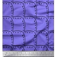 thumbnail image 1 of Soimoi Purple Georgette Viscose Fabric Tendril & Abstract Print Fabric by Yard 42 Inch Wide, 1 of 3