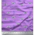 thumbnail image 1 of Soimoi Purple Georgette Viscose Fabric Wolf & Stripe Print Fabric by the Yard 42 Inch Wide, 1 of 3