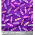 thumbnail image 1 of Soimoi Purple Heavy Canvas Fabric Brush Stroke Abstract Print Fabric by Yard 58 Inch Wide, 1 of 3