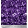 thumbnail image 1 of Soimoi Purple Japan Crepe Satin Fabric Batik Tie-Dye Print Fabric by the Yard 44 Inch Wide, 1 of 3