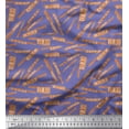 thumbnail image 1 of Soimoi Purple Japan Crepe Satin Fabric Text & Knife Kitchen Fabric Prints By Yard 42 Inch Wide, 1 of 3