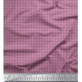 thumbnail image 1 of Soimoi Purple Poly Georgette Fabric Geometrical Star Geometric Printed Fabric 1 Yard 42 Inch Wide, 1 of 3