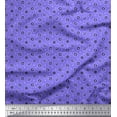 thumbnail image 1 of Soimoi Purple Poly Georgette Fabric Graph & Dollar Symbol Decor Fabric Printed Yard 52 Inch Wide, 1 of 1