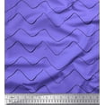 thumbnail image 1 of Soimoi Purple Rayon Fabric Artistic Waves Abstract Print Fabric by the Yard 56 Inch Wide, 1 of 3