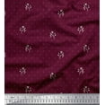 thumbnail image 1 of Soimoi Purple Rayon Fabric Berries & Dots Fabric Prints By Yard 56 Inch Wide, 1 of 3