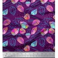 thumbnail image 1 of Soimoi Purple Rayon Fabric Stone & Diamond Geometric Print Fabric by the Yard 42 Inch Wide, 1 of 3