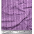 thumbnail image 1 of Soimoi Purple Silk Fabric Diagonal Stripe & Dots Print Sewing Fabric Yard 44 Inch Wide, 1 of 3