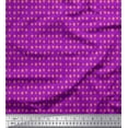 thumbnail image 1 of Soimoi Purple Silk Fabric Poker Card Symbol Print Fabric by the Yard 42 Inch Wide, 1 of 3