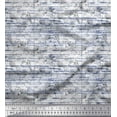 thumbnail image 1 of Soimoi Purple polyester Crepe Fabric Stripe Line & Clover Floral Printed Fabric 1 Yard 52 Inch Wide, 1 of 3