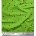 thumbnail image 1 of Soimoi Rayon Crepe Fabric Artistic Flower & Dots Print Fabric by the Yard 46 Inch Wide, 1 of 3