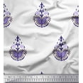 thumbnail image 1 of Soimoi Rayon Crepe Fabric Floral & Paisley Block Print Fabric by The Yard 46 Inch Wide, 1 of 3