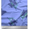 thumbnail image 1 of Soimoi Rayon Crepe Fabric Lavender Flower Print Sewing Fabric Yard 46 Inch Wide, 1 of 1