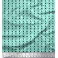 thumbnail image 1 of Soimoi Rayon Crepe Fabric Notes,Plate & Drum Musical Instrument Decor Fabric Printed Yard 46 Inch Wide, 1 of 1