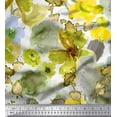 thumbnail image 1 of Soimoi Rayon Crepe Fabric Rose Watercolor Fabric Prints By Yard 46 Inch Wide, 1 of 3