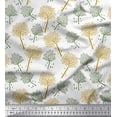 thumbnail image 1 of Soimoi Rayon Crepe Fabric Tree Block Print Fabric by The Yard 46 Inch Wide, 1 of 1