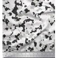 thumbnail image 1 of Soimoi Rayon Crepe Fabric Two Tone With White Camouflage Printed Fabric 1 Yard 46 Inch Wide, 1 of 1