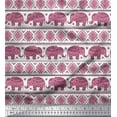 thumbnail image 1 of Soimoi Rayon Fabric Aztec & Tribal Elephant Ethnic Print Fabric by the Yard 42 Inch Wide, 1 of 1