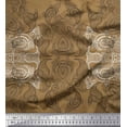 thumbnail image 1 of Soimoi Rayon Fabric Black Sketch Paisley Print Fabric by Yard 42 Inch Wide, 1 of 3