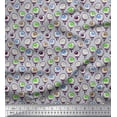 thumbnail image 1 of Soimoi Rayon Fabric Bloody Eyes Halloween Print Fabric by Yard 42 Inch Wide, 1 of 1