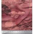 thumbnail image 1 of Soimoi Rayon Fabric Clouds & Airplane Transport Printed Craft Fabric by The Yard 56 Inch Wide, 1 of 3