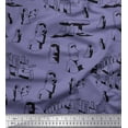 thumbnail image 1 of Soimoi Rayon Fabric Easter Island Statue Face Print Fabric by the Yard 42 Inch Wide, 1 of 1