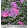 thumbnail image 1 of Soimoi Rayon Fabric Floral & Leaves Tropical Print Fabric by the Yard 56 Inch Wide, 1 of 1