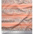 thumbnail image 1 of Soimoi Rayon Fabric Leaves & Floral Block Decor Fabric Printed Yard 56 Inch Wide, 1 of 3
