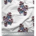 thumbnail image 1 of Soimoi Rayon Fabric Leaves & Floral Block Print Fabric by The Yard 42 Inch Wide, 1 of 3
