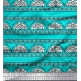 thumbnail image 1 of Soimoi Rayon Fabric Leaves,Floral & Paisley Block Printed Craft Fabric by The Yard 42 Inch Wide, 1 of 3