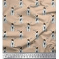 thumbnail image 1 of Soimoi Rayon Fabric Muffler,Wollen Cap & English Cocker Spaniel Dog Print Fabric by Yard 56 Inch Wide, 1 of 1