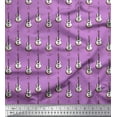thumbnail image 1 of Soimoi Rayon Fabric Notes & Guitar Musical Instrument Fabric Prints by Yard 42 Inch Wide, 1 of 3