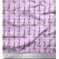 thumbnail image 1 of Soimoi Rayon Fabric Notes & Guitar Musical Instrument Printed Craft Fabric by The Yard 42 Inch Wide, 1 of 3