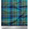 thumbnail image 1 of Soimoi Rayon Fabric Plaid Check Printed Fabric 1 Yard 56 Inch Wide, 1 of 3