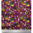 thumbnail image 1 of Soimoi Rayon Fabric Star,Astronaut Animals & Spaceship Cartoon Fabric Prints by Yard 56 Inch Wide, 1 of 1