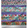 thumbnail image 1 of Soimoi Rayon Fabric Stripe,Floral & Paisley Print Sewing Fabric Yard 56 Inch Wide, 1 of 1