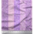 thumbnail image 1 of Soimoi Rayon Fabric Stripe,Floral & Paisley Printed Fabric 1 Yard 42 Inch Wide, 1 of 1