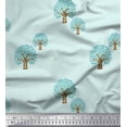 thumbnail image 1 of Soimoi Rayon Fabric Tree Block Print Sewing Fabric Yard 42 Inch Wide, 1 of 1