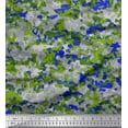 thumbnail image 1 of Soimoi Rayon Fabric Two Tone With Grey Camouflage Fabric Prints By Yard 42 Inch Wide, 1 of 1