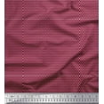 thumbnail image 1 of Soimoi Red Cotton Voile Fabric Dots Dots Print Fabric by the Yard 56 Inch Wide, 1 of 3