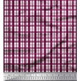 thumbnail image 1 of Soimoi Red Cotton Voile Fabric Plaid Check Printed Craft Fabric by the Yard 42 Inch Wide, 1 of 1