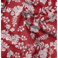 thumbnail image 1 of Soimoi Red Fabric - By the Yard - 42 Inch Wide - Leaves Tropical - Verdant Canopy: A Tapestry of Tropical Leaves Printed Fabric, 1 of 6
