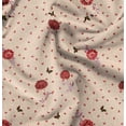 thumbnail image 1 of Soimoi Red Fabric - By the Yard - 54 Inch Wide - Floral & Animal - Delicate Designs for Stylish Projects Graments Printed Fabric, 1 of 6